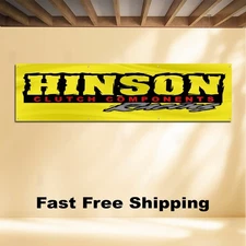 HINSON RACING CLUTCH COMPONENTS 2'X8' BANNER FLAG HINSON RACING