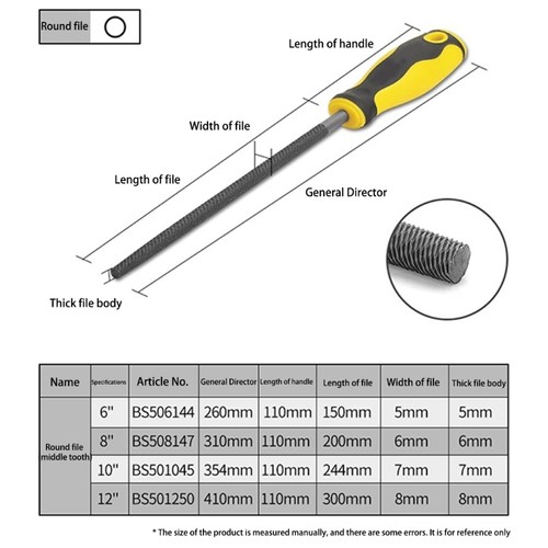 Versatile Hand File, Rasp Set Rasp Suitable for Woodwork, Metal - Picture 6 of 8