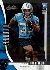 Elijah Holyfield 2019 Panini Absolute RC #147 Carolina Panthers