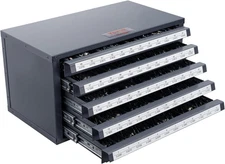 Drill Bit Dispenser Cabinet, Five-Drawer Drill Bit Dispenser, 60-Compartment Dri