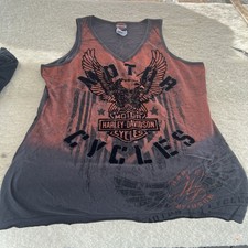 Harley-Davidson Tank Top Womens Large Black O...