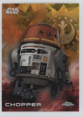 2025 Topps Chrome Star Wars Sapphire Gold 31/50 Chopper #25 1e1b