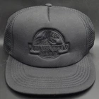 Jurassic World Rebirth Hat Adult One Size Fits All Black Snap Back NEW