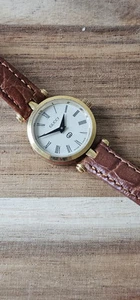Montre Gucci 2000l femme 21mm cadran crème ton or ligne sherry ronde pile neuve
