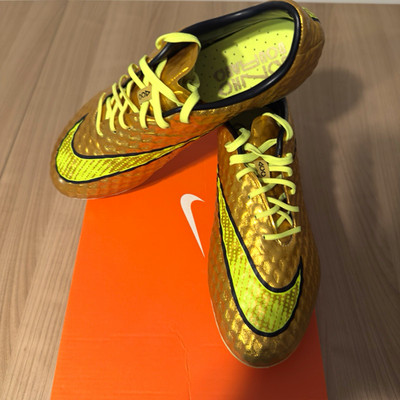 Nike Hypervenom Phantom Stollen Fußballschuhe Gold/Gelb Schnürung Rasen