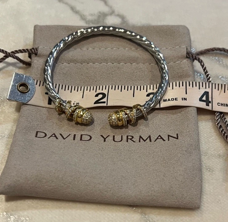 David Yurman 925纯银电缆手链4毫米 — 第 4/4 张图片