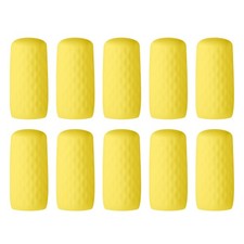 10 Pack Silicone Bottle Covers for Travel, Stretching Elastic Sleeves, Yellow