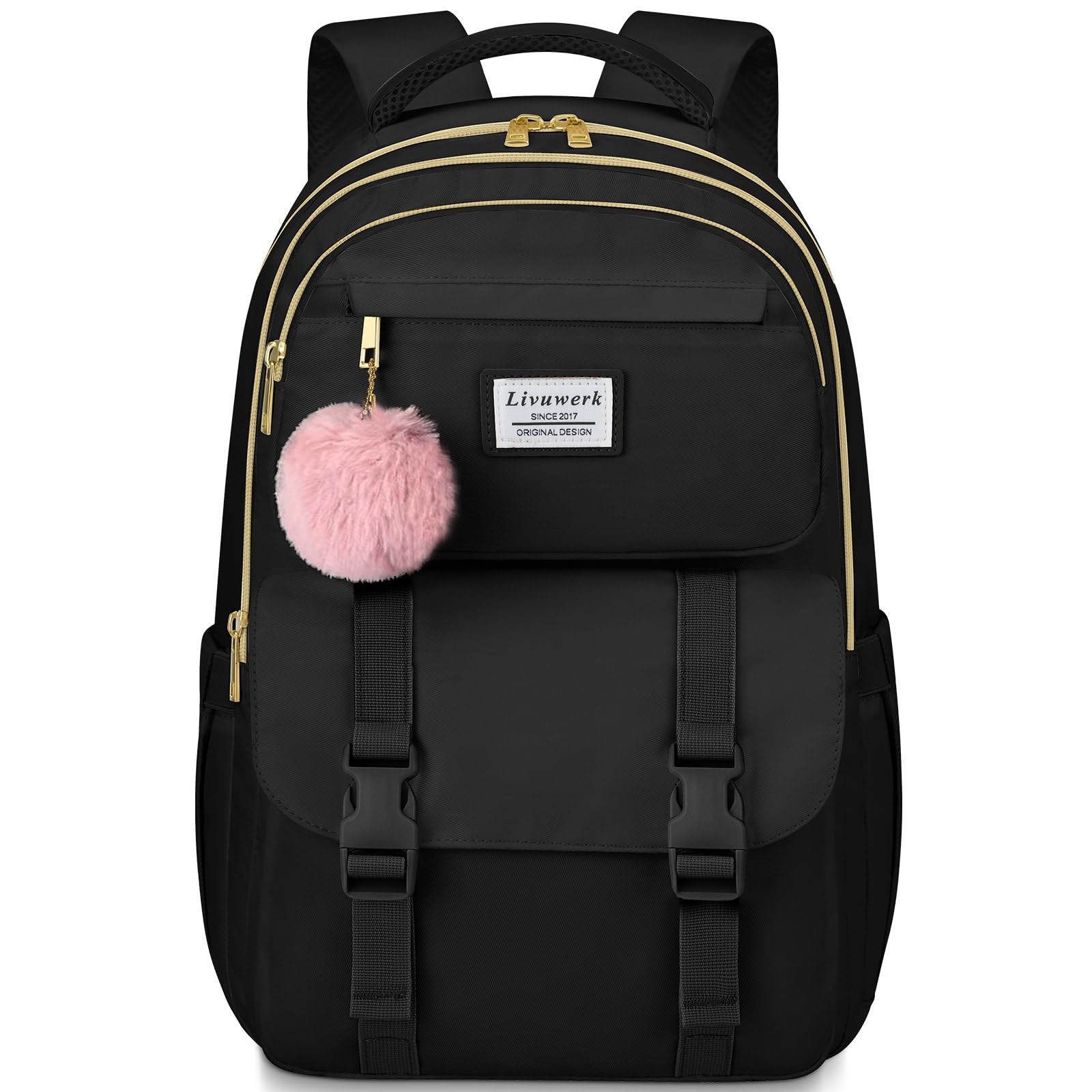 17.3 Inch Laptop Backpack for Girls - Stylish College Bookbag for Teens
