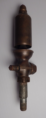 Ancien sifflet vapeur vintage Lunkenheimer laiton 1 1/2 corne à air 200 dessus gland - Photo 1/3