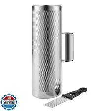Flexzion Metal Guiro with Scraper Shack 4" x 12" - Merengue Guira Dominicana 