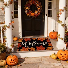 2025 Fall Door Mat Maple Leaves Door Mat, Fall Maple Doormat r For Indoo Q4F6