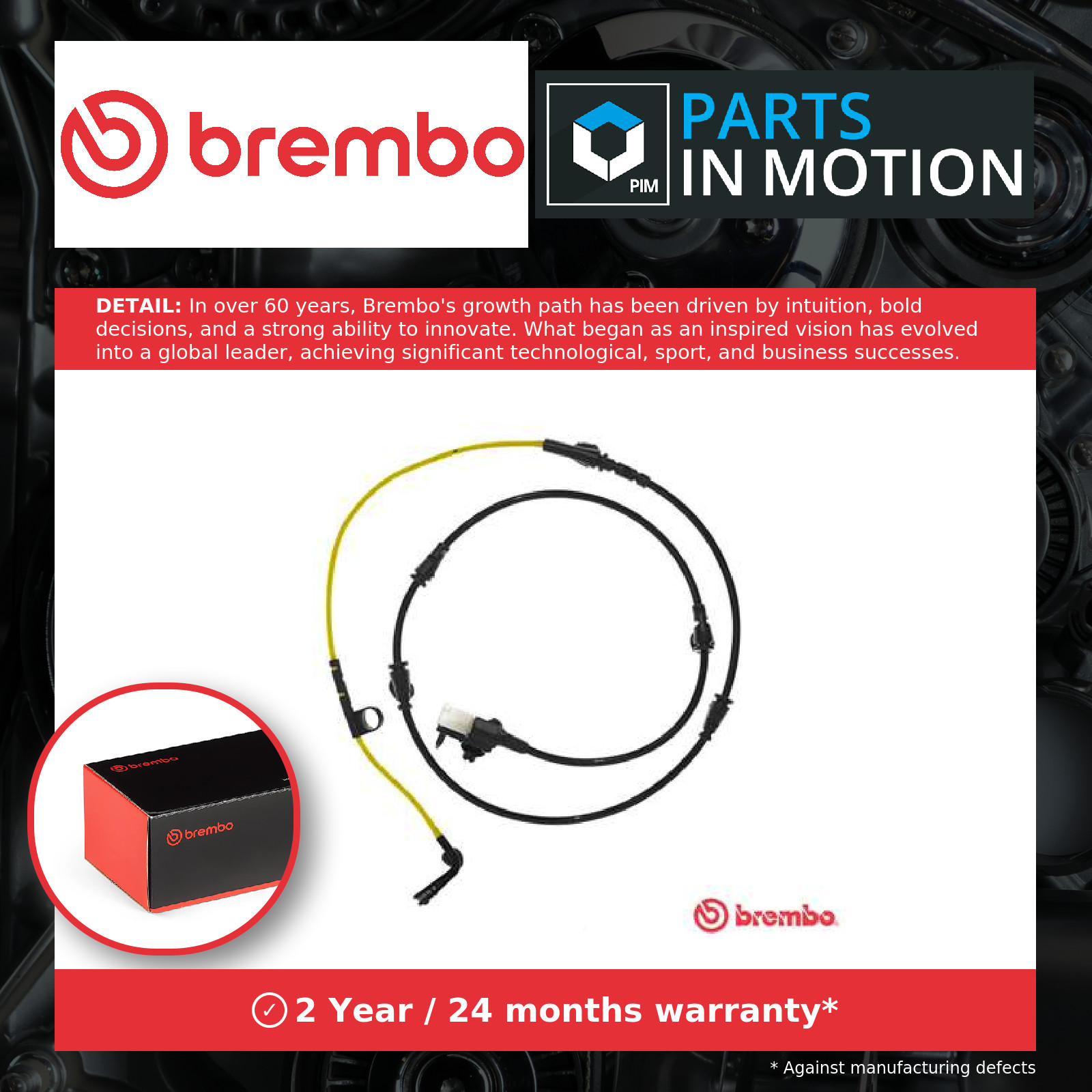 Brake Pad Wear Indicator Sensor fits RANGE ROVER SPORT L494 3.0 Front 2013 on - Image 6