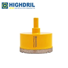 1pc 65mm Diamond Hole Saw Core Drill Bit Triangle Shank Tile Porcelain Ceramic