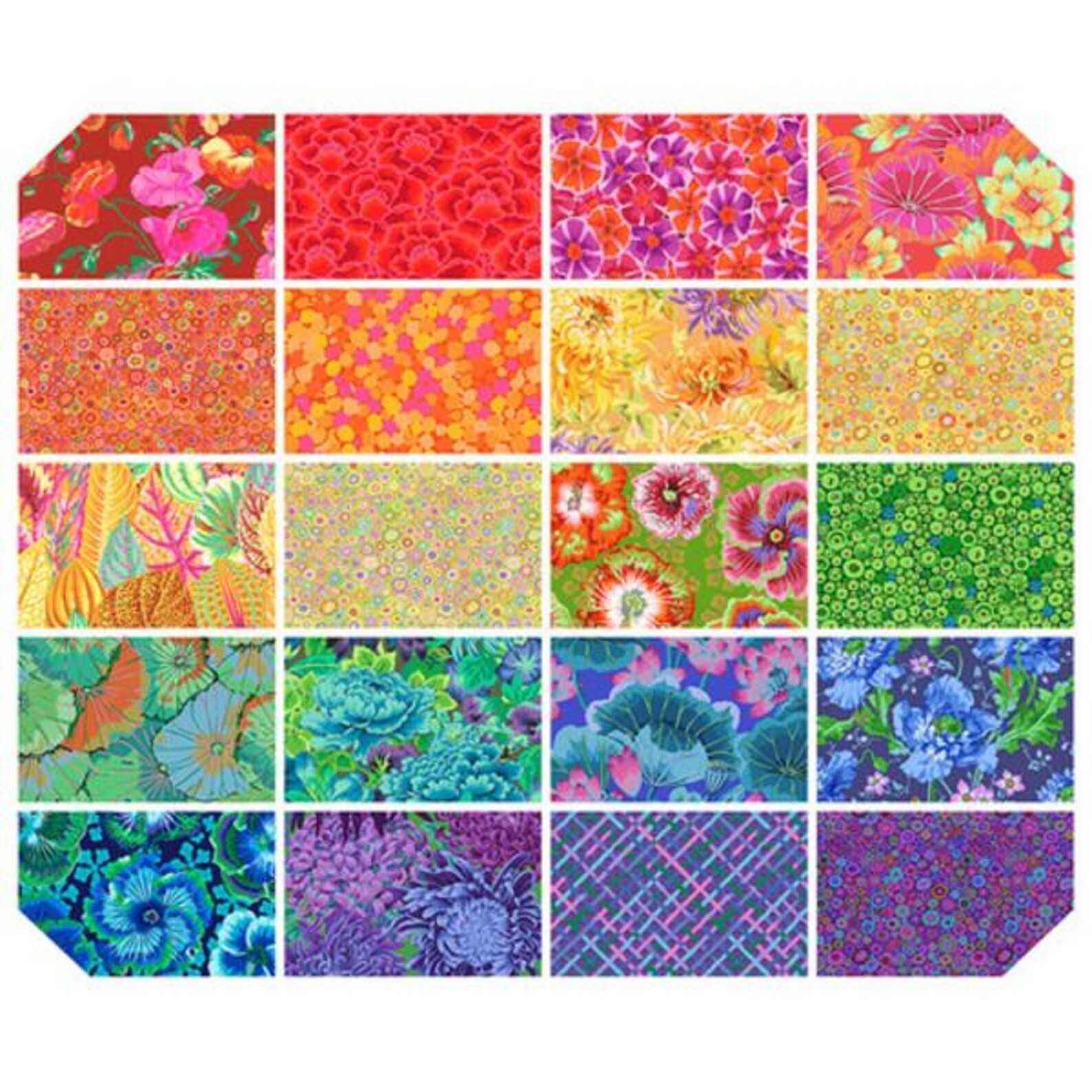 Kaffe Fassett Classics Plus 10" Layer Cake 42pcs Spectrum FreeSpirit