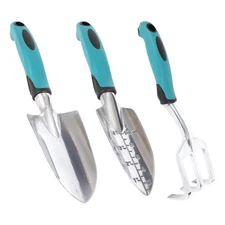 3 Pack Gardening Hand Tool Set, Aluminum Alloy, Non-Slip Ergonomic Handle, Gift