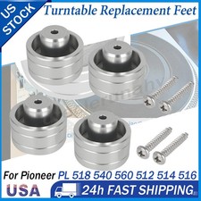 Per Pioneer PL-512 514/516/518/540/560 Piedini di ricambio per giradischi vintage 4 pezzi