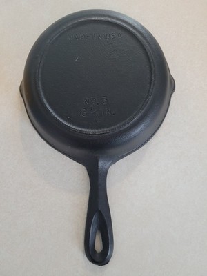 Birmingham Stove & Range BSR Cast Iron Skillet No 3            6 5/8 Inches