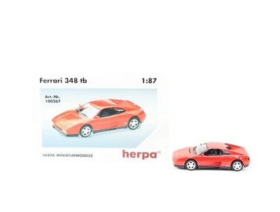 Herpa H0 100267 Modellauto PKW Ferrari 348 tb Rot 1:87 - Bild 1 von 4