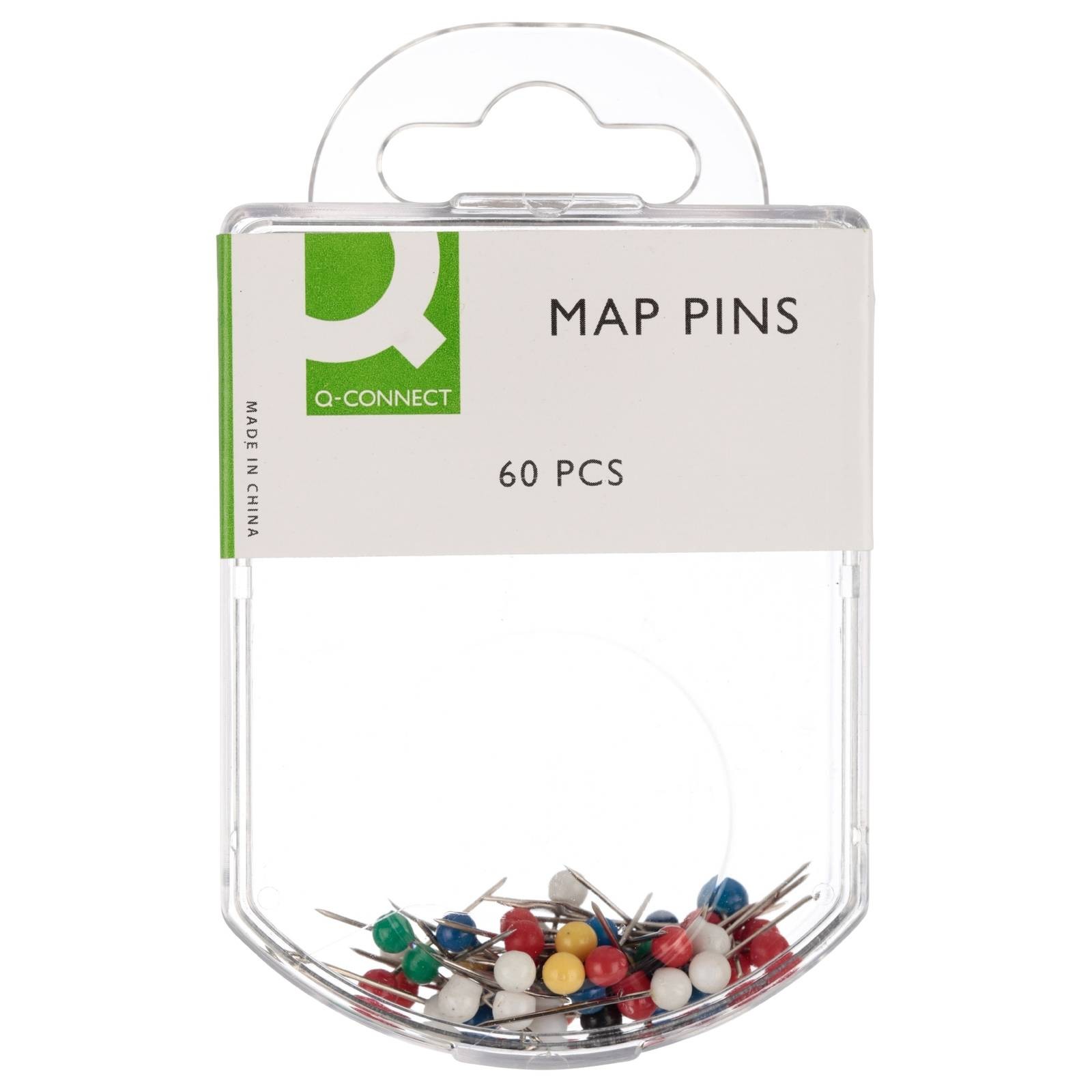 Q-Connect Map Pins Assorted (Pack of 60) [KF02030]
