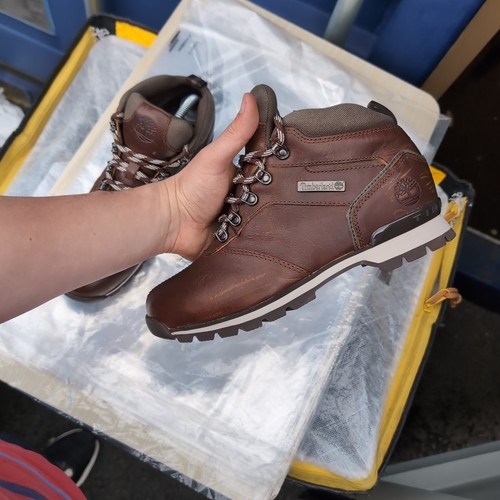 UK 7 - Bottes de marche homme Timberland Euro Sprint randonneur cuir marron A2319 - Photo 7/13