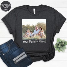 Custom Photo T-Shirt with Your Text Personalized