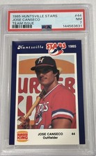 1985 Huntsville Stars Jose Canseco Team Issue #44 PSA 7