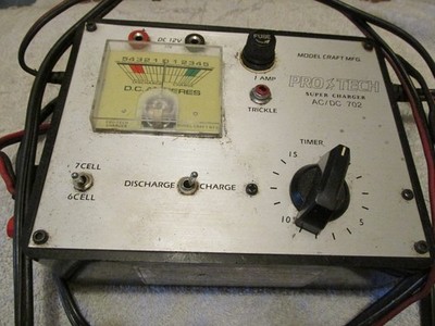 Vintage Pro-Tech Super Charger AC/DC 702 Model Craft Mfg Battery RC Untested