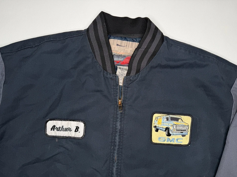 Chaqueta de Trabajo Mecánico Forrada Edredón Vandura Van De Colección GMC General Motors L Foto 2 de 4