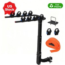Bike Carrier 2 / 4 Bike Hitch Rack Foldable for Car Truck SUV w/ 2 Inch Receiver