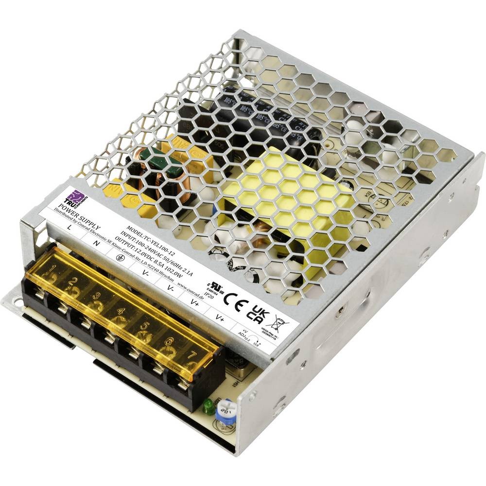 Évitez les coupures avec l'alimentation 12 V/DC TRU COMPONENTS TC-13496740 haute performance 8.5 A