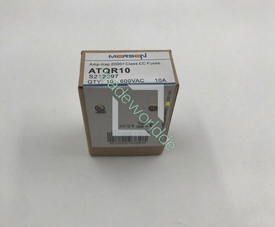 10PC Ferraz Shawmut Midget Time-Delay Class CC Fuse ATQR10 (ATQR 10) 10Amp 600V