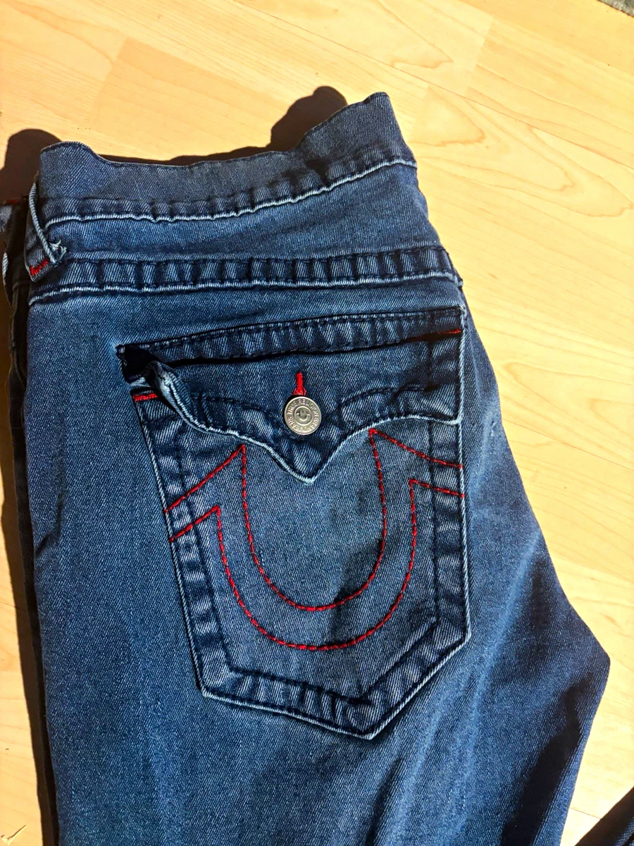 True Religion Denim Regular 36 Size Jeans Men's 34 in Inseam for