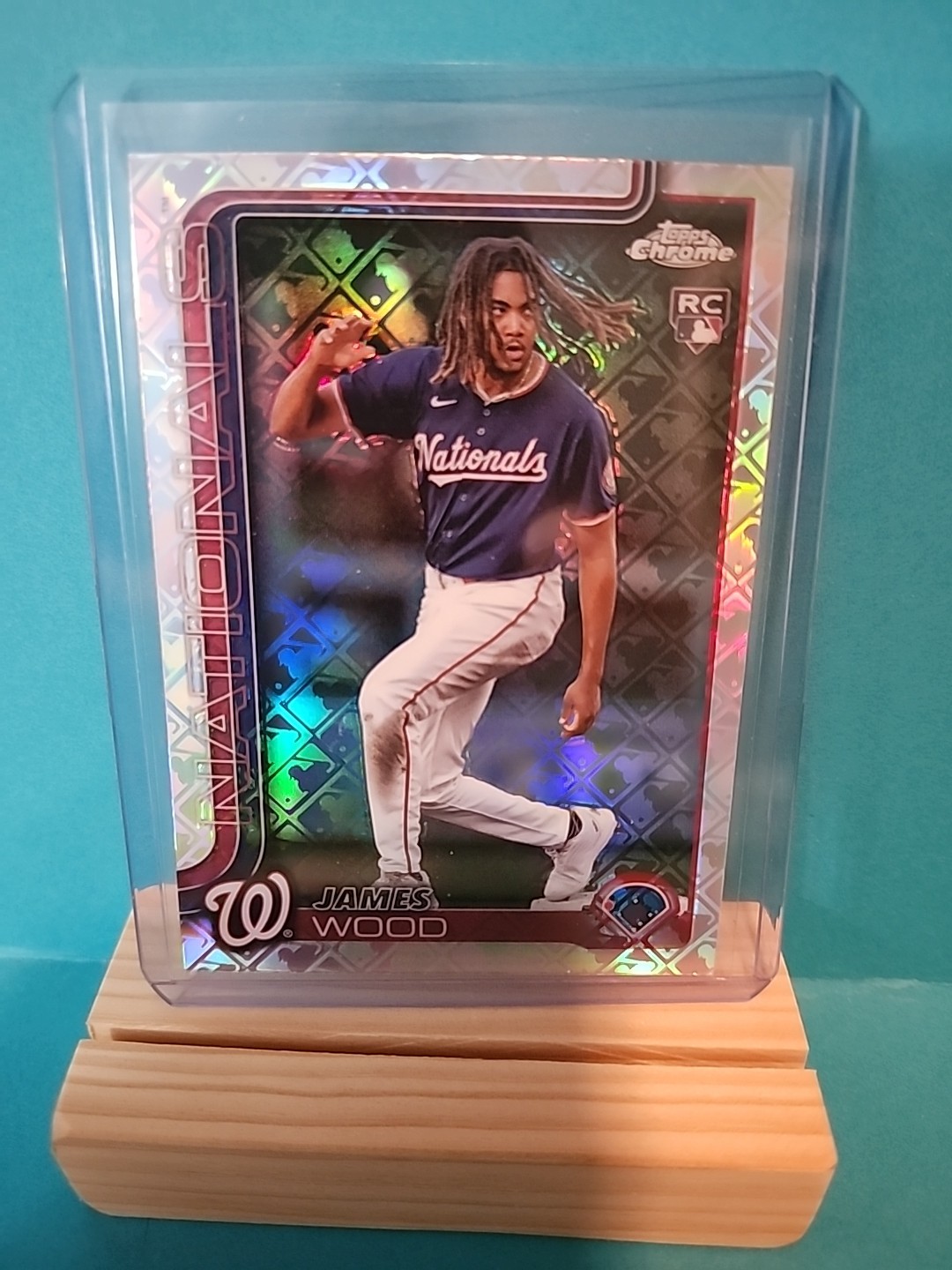 2025 Topps Chrome - Image Variation James Wood #132 (RC) Washington Nationals SP