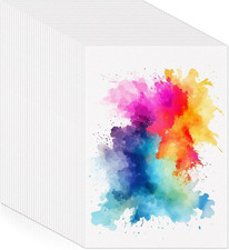 60 Blatt Aquarellpapier A6, Zeichenblock 300G/㎡ Watercolor Paper Aquarell Block