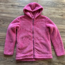 NWT Hanna Andersson Marshmallow Hooded Jacket Zip Hoodie Power Pink 150 US 12