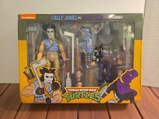 NECA TMNT Teenage Mutant Ninja Turtles Casey Jones & Foot Soldier  Slashed  New