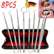 8 Stück Dental Set Zahnarzt Werkzeug Zahnarztbesteck Zahnsonde Zahnpflege sonde