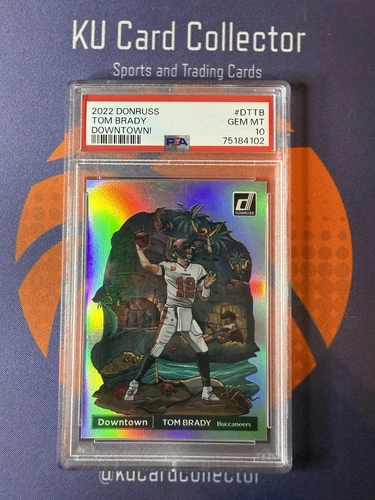 2022 Donruss Tom Brady Downtown SSP Rare PSA 10 Gem Mint