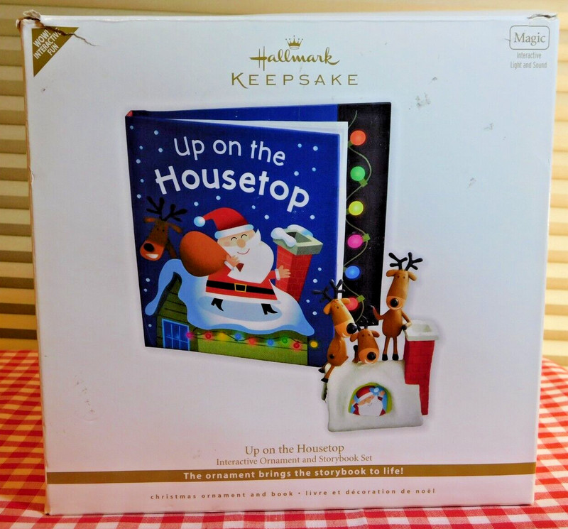 Hallmark Up on the Housetop Interactive Ornament and Storybook Set 2010