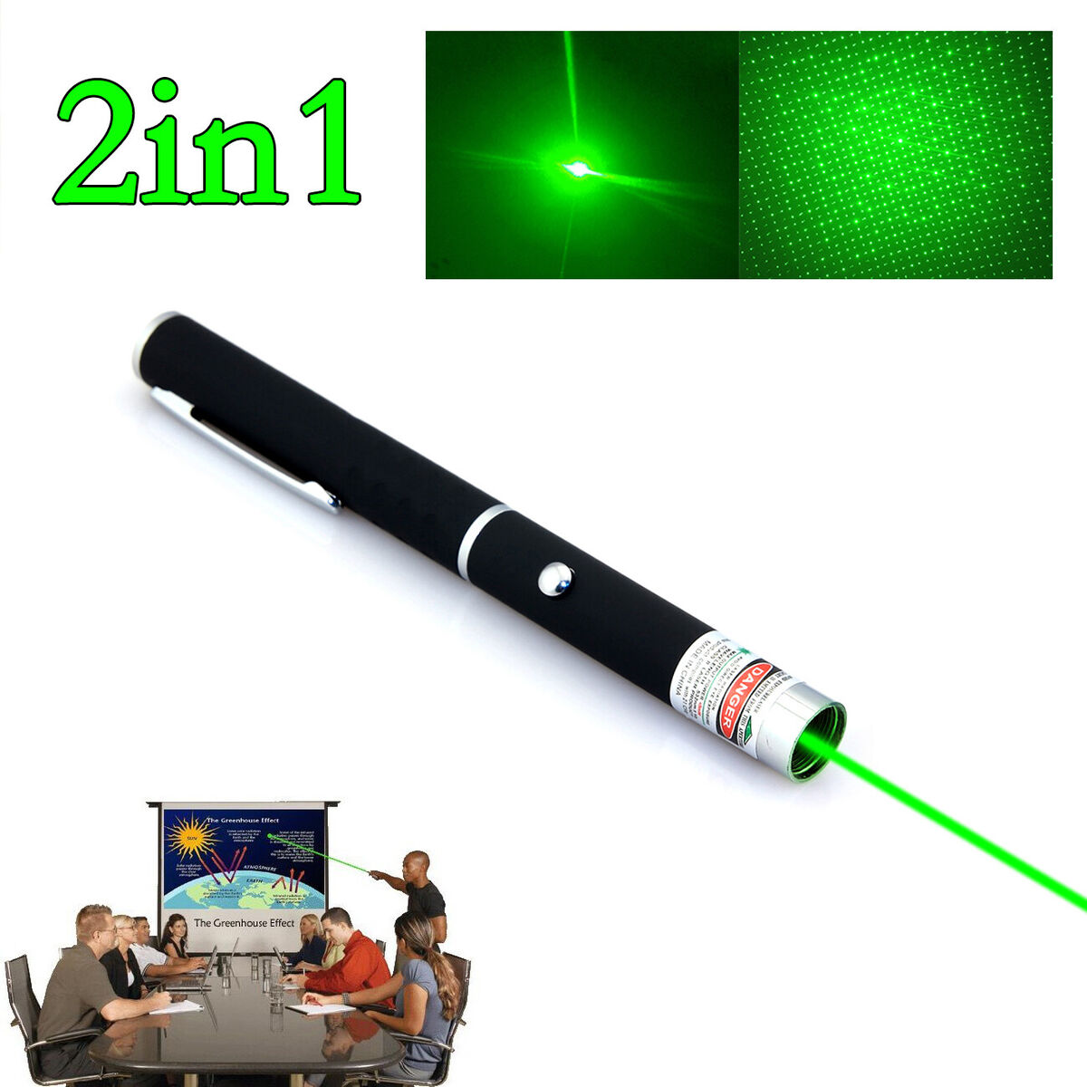 2PC 900Miles Green Laser Pointer Visible Star Beam Light 2PC 900Miles Green Laser Pointer Visible Star Beam Light