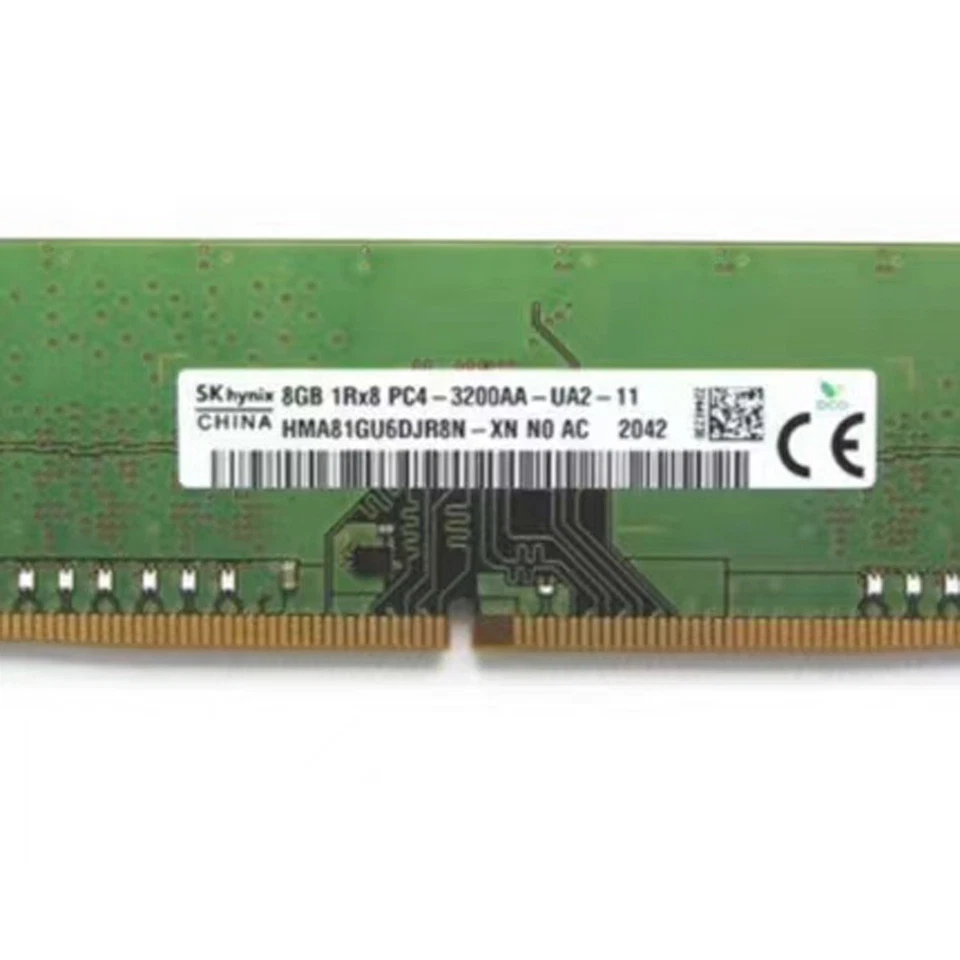 Hynix 32GB (4X8GB) DDR4 3200MHz PC4-25600 1RX8 UDIMM Memory Ram HMA81GU6DJR8N-XN - Image 3 of 4