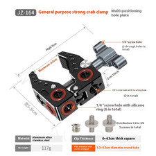 Camera Tripod Head Extension Magic Arm Multi-Functional Powerful Crab Claw