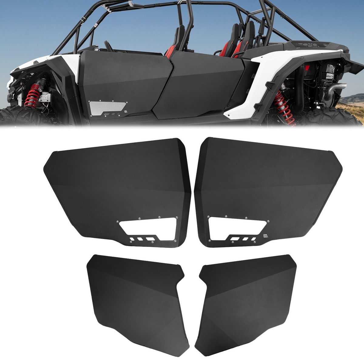 Heavy Duty Aluminum Half Doors for Polaris RZR XP 4 1000 2024-2025