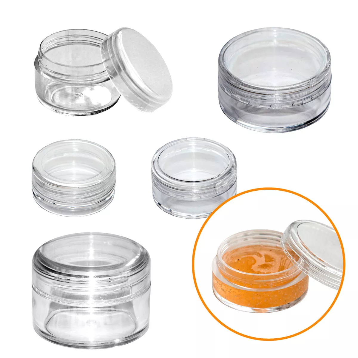 3ml empty small sample cosmetics container