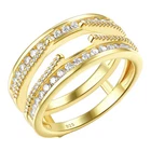Vintage Cathedral Ring Enhancers Wrap Guard for Engagement Rings Sterling Silver