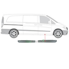Reparaturblech Schweller Einstiegsblech f&uuml;r Mercedes Vito Viano W639 03 - 14
