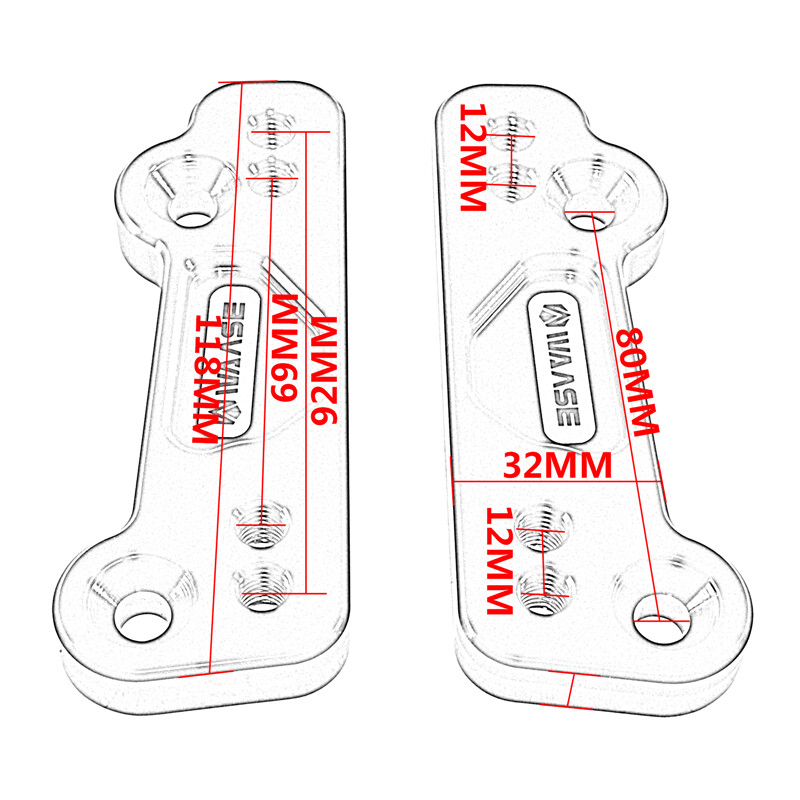 Rearset Rear Set Base Mounting Plate For Kawasaki Ninja ZX-25R ZX