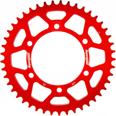 Alu-Kettenrad Supersprox 530/45Z rot für MUZ S SFs SF ST Suzuki GSX-R Yamaha FZS