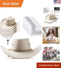 Cowboy Costume Accessories   12-Piece Set of Hats and Bandanas for All Events