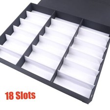 18 Slots Eyeglasses Storage Box Sunglasses Organizer Display Case Glasses Holder